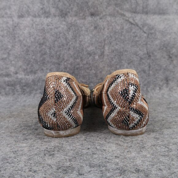 Jessica Simpson Shoes Womens 7 Ballet Flats Fashion Slip On Cap Toe Misha Brown - Picture 5 of 15